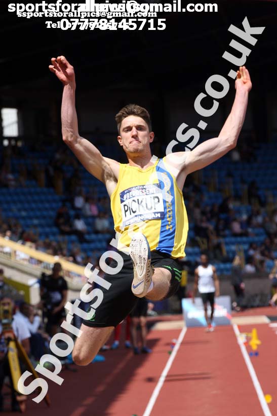 Mens long jump, World Championship Team Trials, Alexander Stadium, Birmingham
